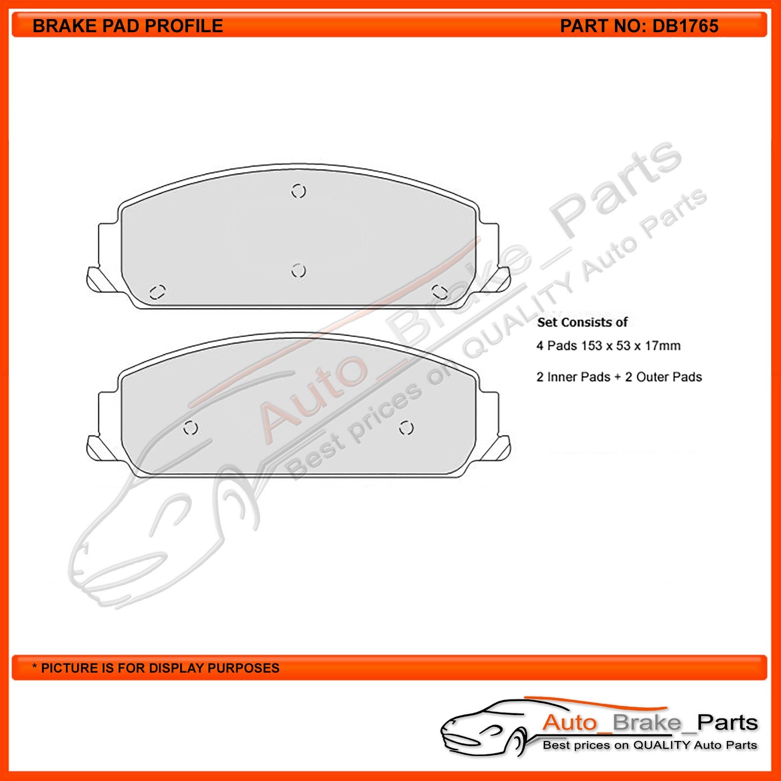 Commodore brake clearance pads